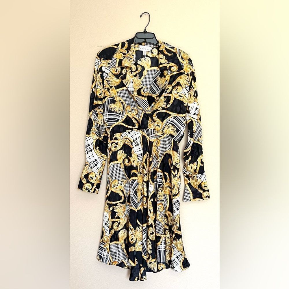 Adrianna Papell Vintage 100% Silk Dress